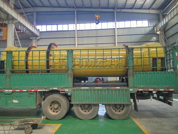 成都的客戶(hù)，您采購(gòu)的1.5×8m的雞糞烘干機(jī)已發(fā)出，請(qǐng)注意查收